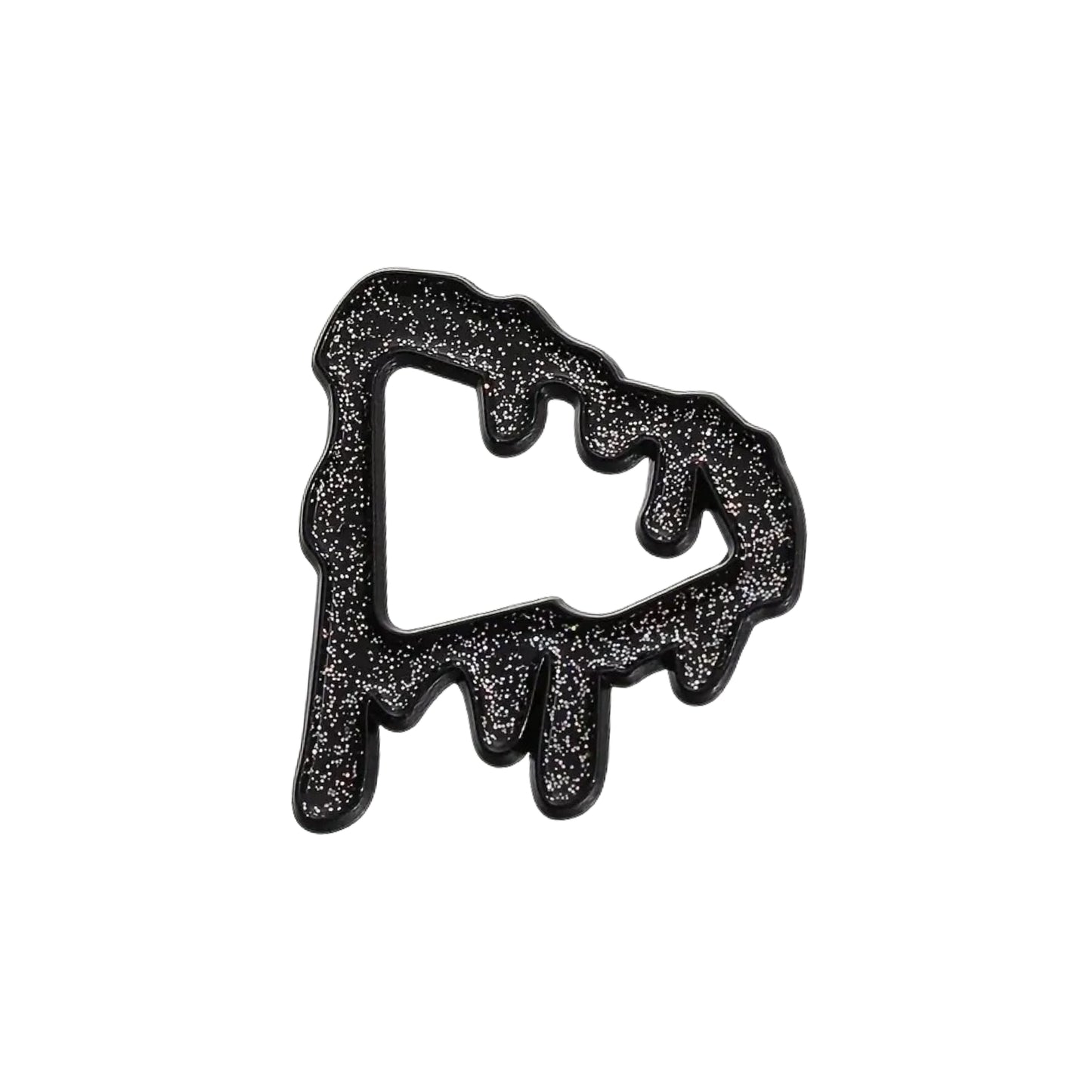 Pin metรกlico โGlossy Melted Blackโ