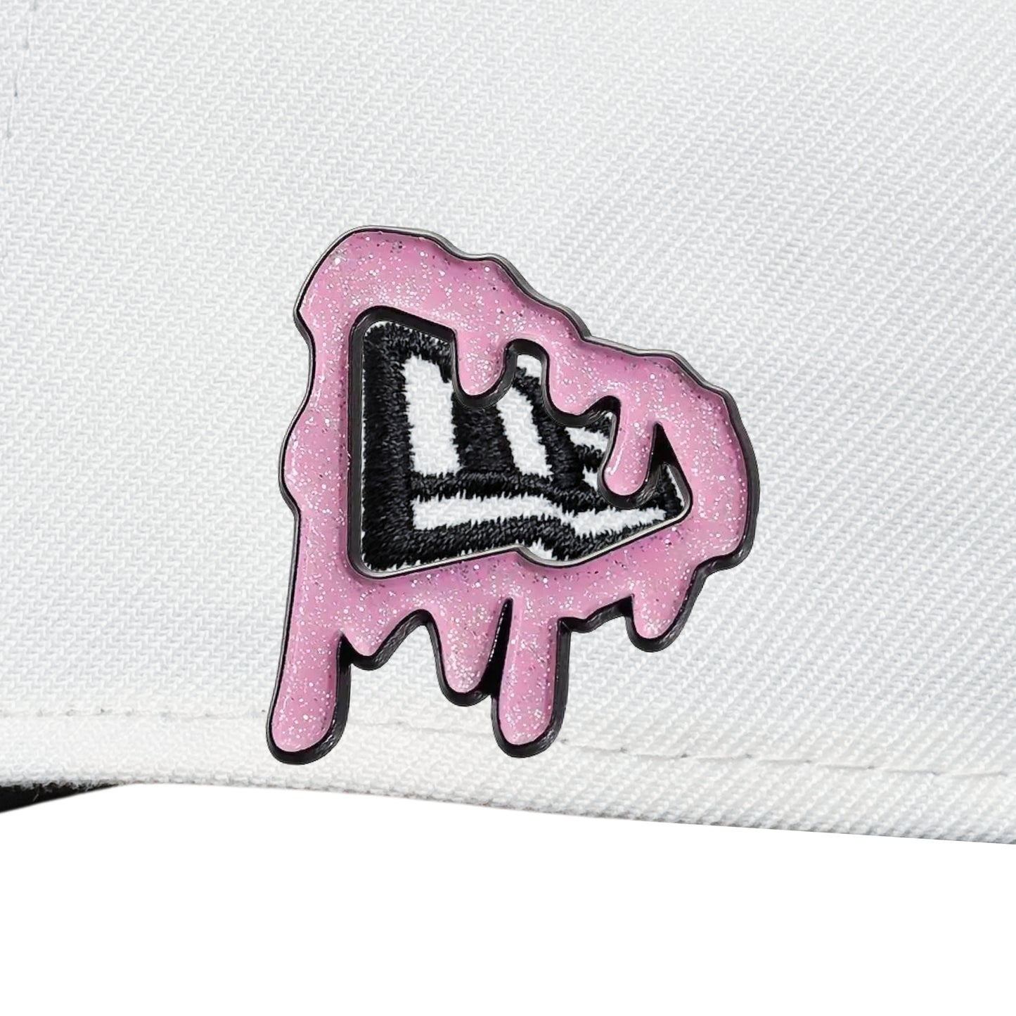 Pin metรกlico โGlossy Melted Pinkโ