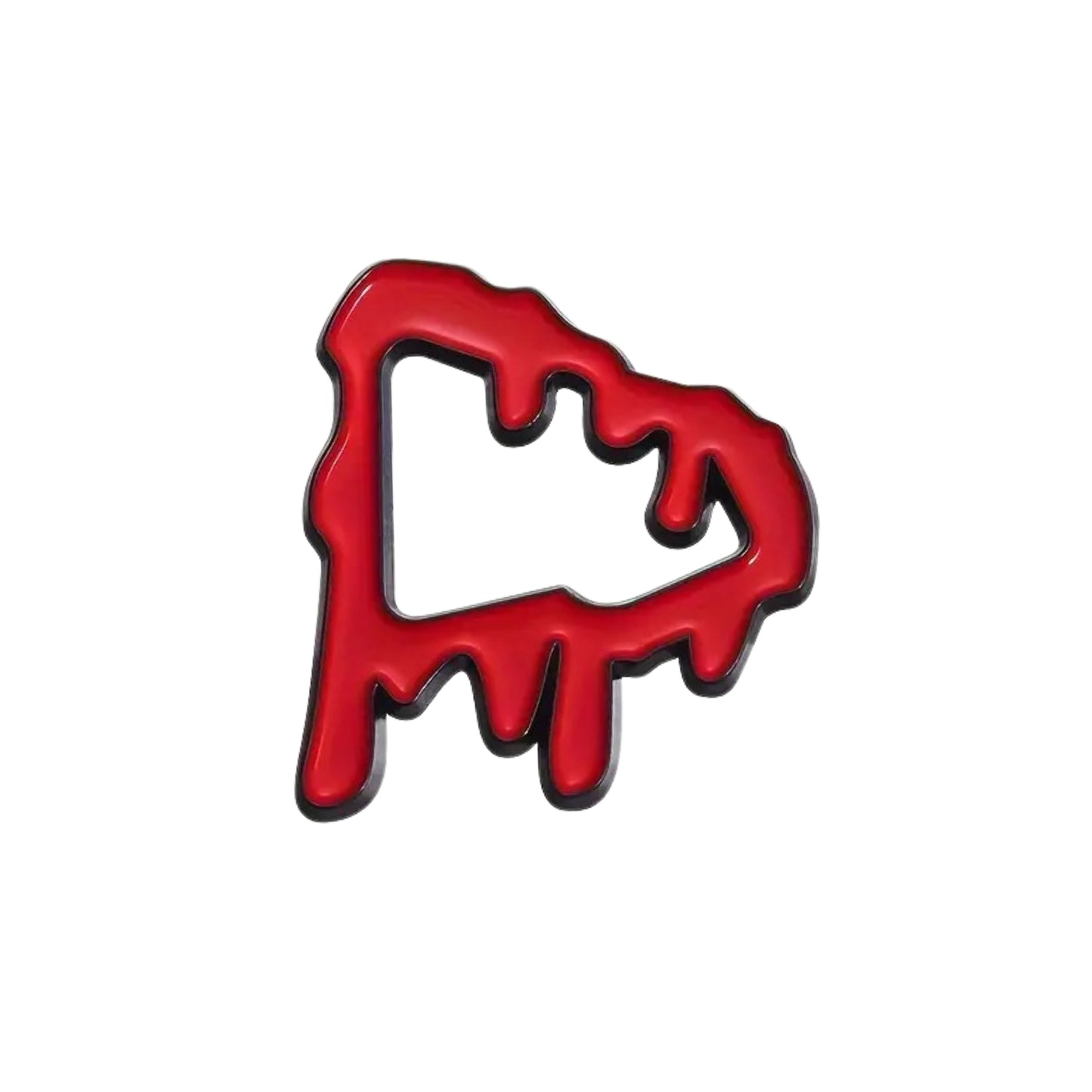 Pin metรกlico โMelted Redโ