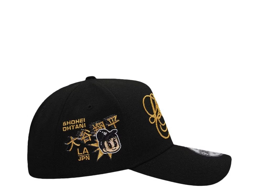Gorra Dodgers de Los รngeles โGold Ohtani Cartoon LA/JAPโ