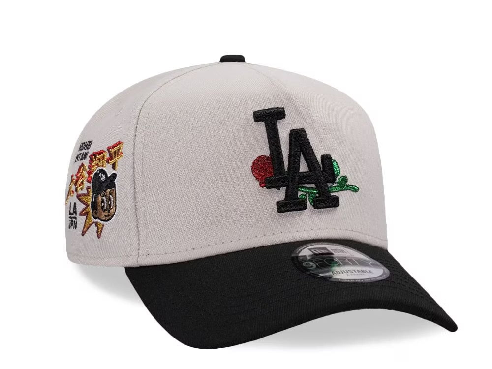 Gorra Dodgers de Los รngeles โOhtani Cartoon Rosesโ