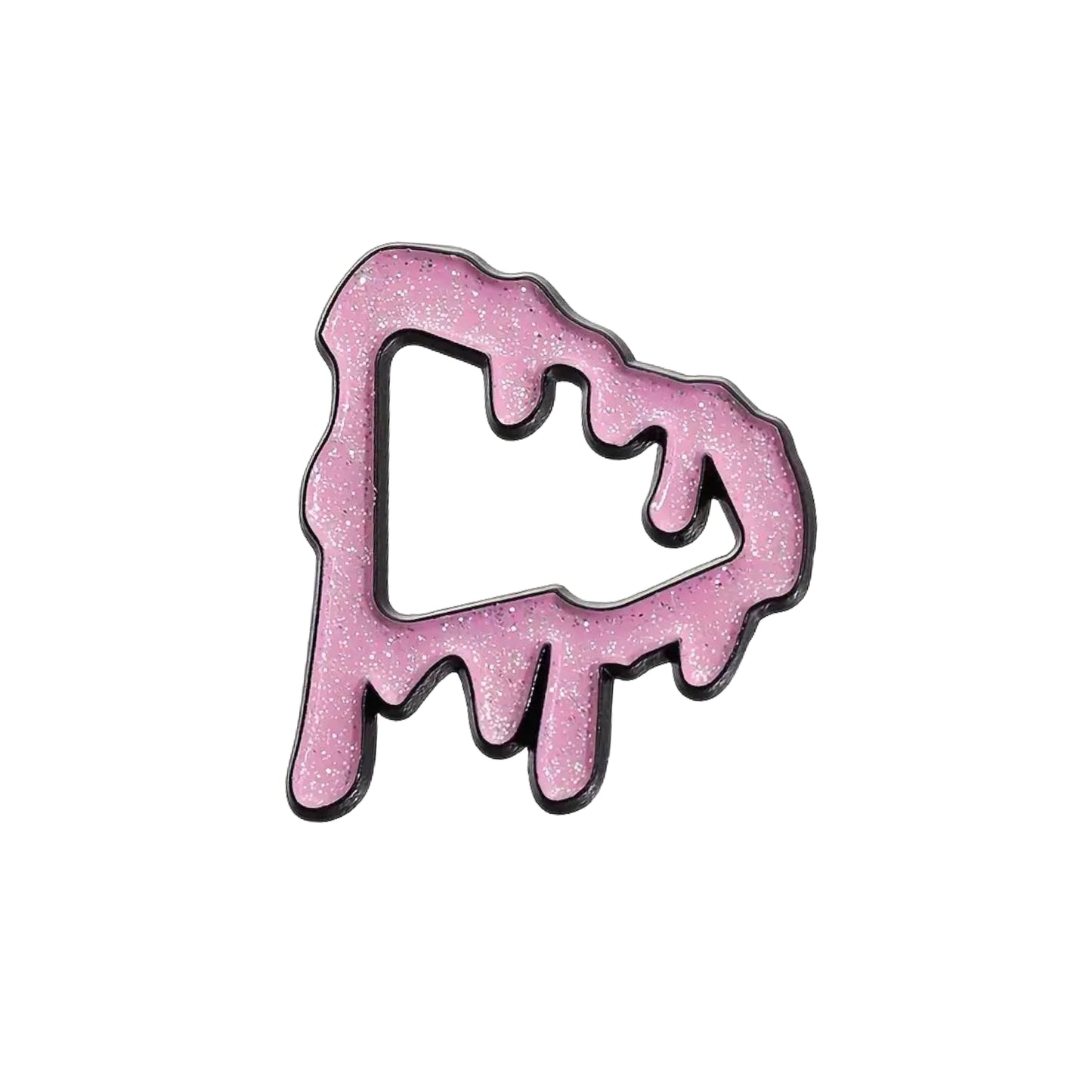 Pin metรกlico โGlossy Melted Pinkโ