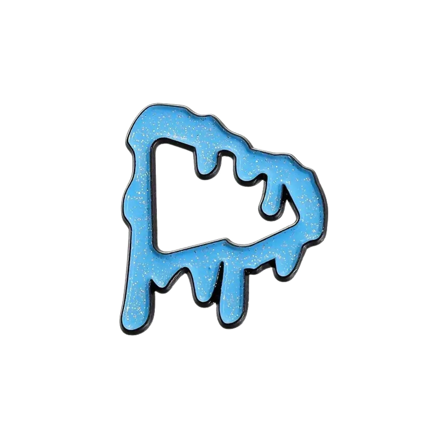 Pin metรกlico โGlossy Melted Blueโ