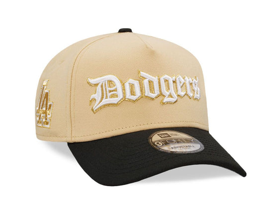 Gorra Dodgers de Los Ángeles “Old English Vegas Gold”