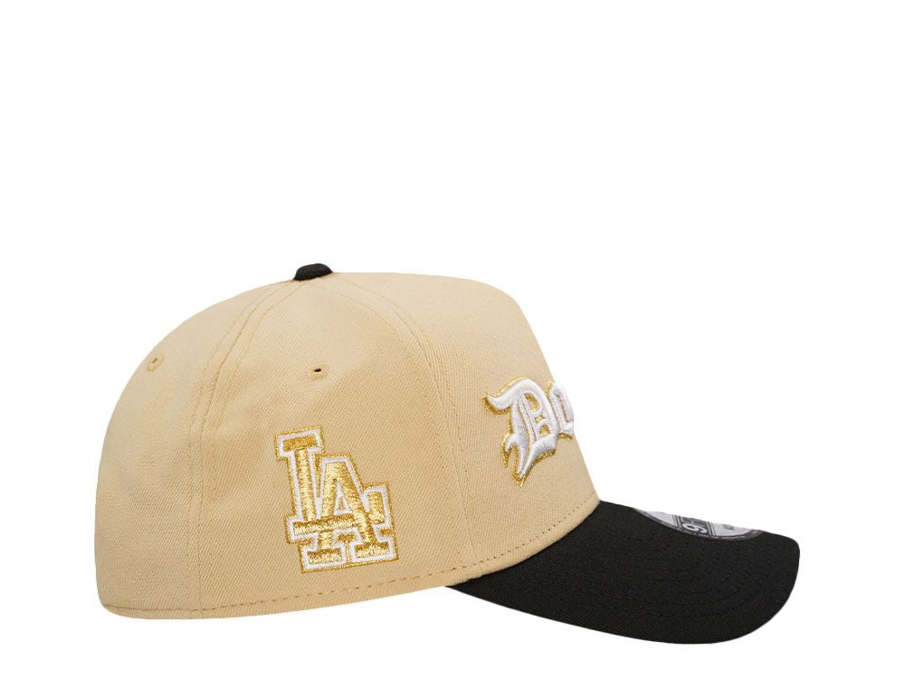 Gorra Dodgers de Los Ángeles “Old English Vegas Gold”